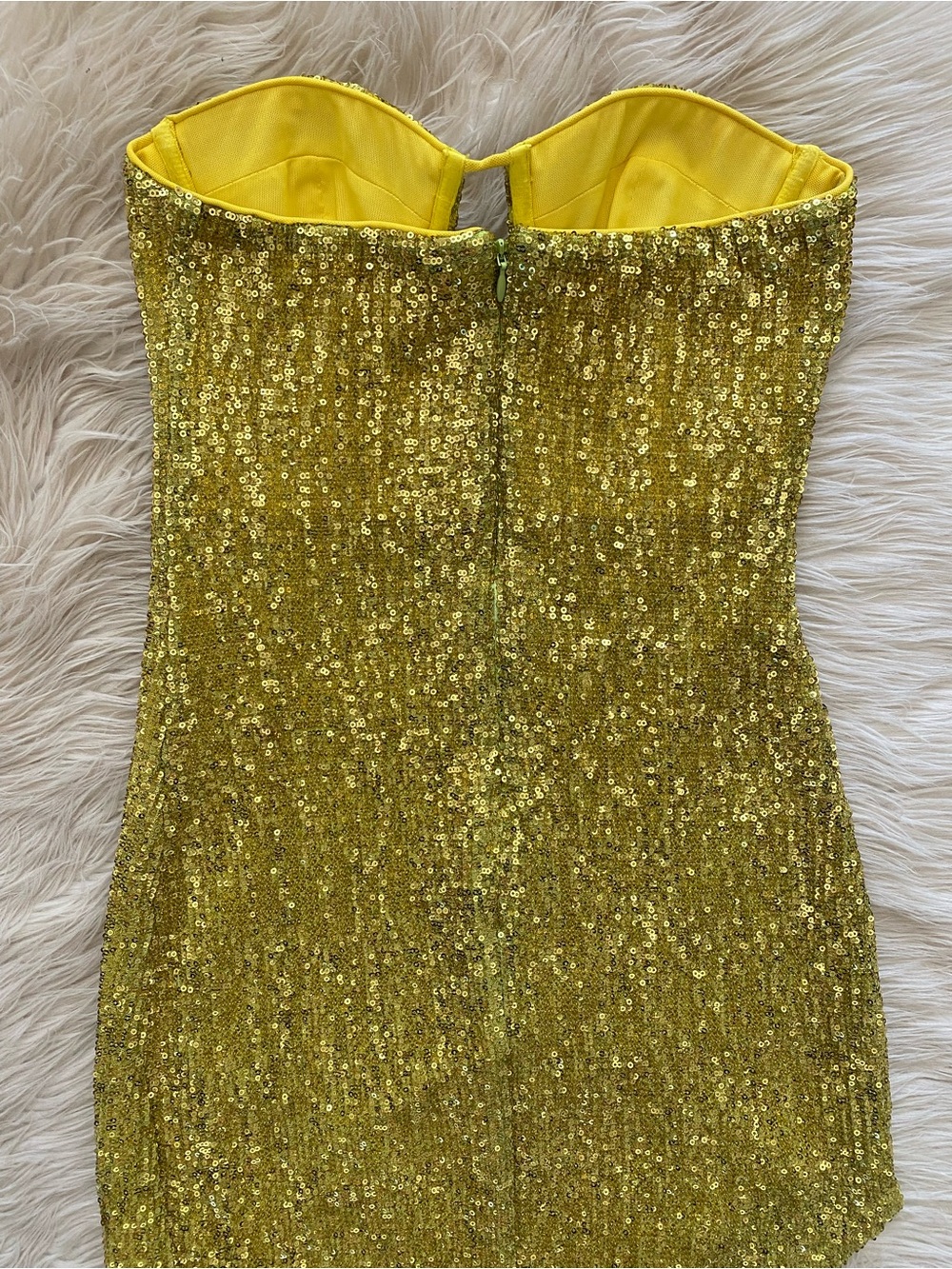 Camila Coelho Sparkling Lime Green Strapless Midi Dress - Picture 10 of 16